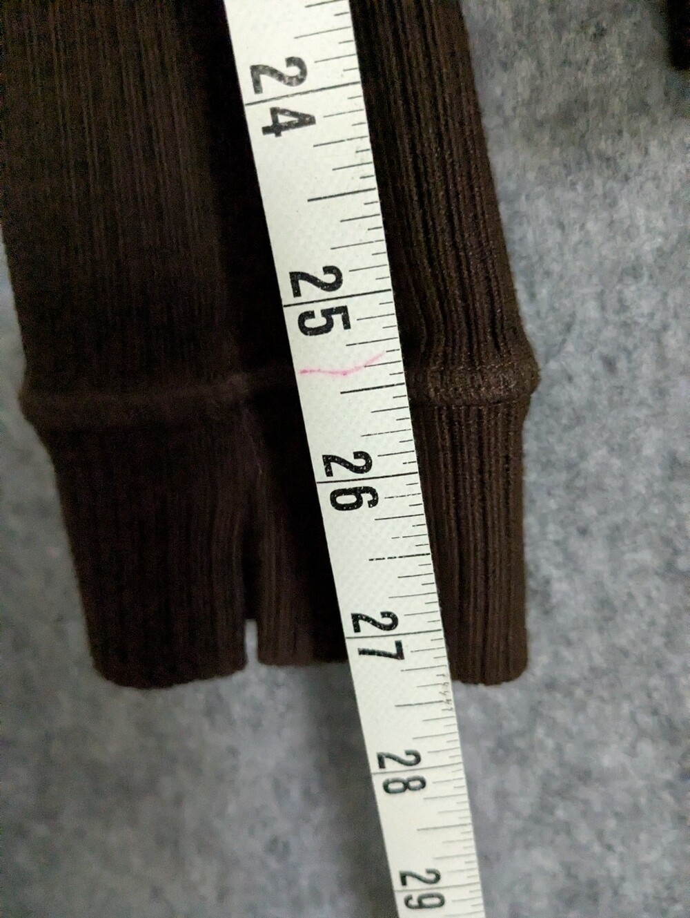 Solid Citizen Equestrian Kori Top Chocolate Brown Rib Knit Size Lg - Picture 10 of 11